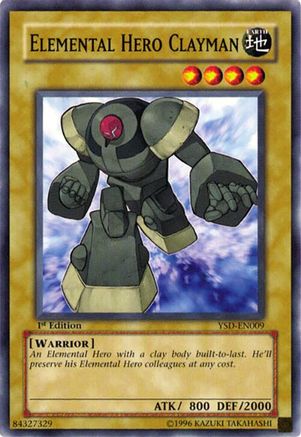 Elemental Hero Clayman (Common) (YSD-EN009) - Starter Deck 2006 Unlimited