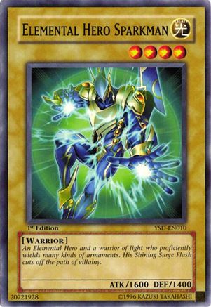 Elemental Hero Sparkman (Common) (YSD-EN010) - Starter Deck 2006 Unlimited