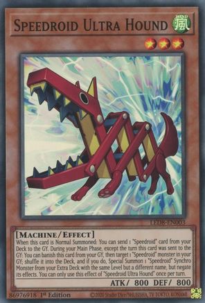 Speedroid Ultra Hound (Super Rare) (LED8-EN003) - Legendary Duelists: Synchro Storm 1st Edition