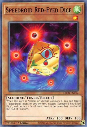 Speedroid Red-Eyed Dice (Common) (LED8-EN012) - Legendary Duelists: Synchro Storm 1st Edition