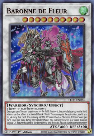 Baronne de Fleur (Ultra Rare) (LED8-EN024) - Legendary Duelists: Synchro Storm 1st Edition