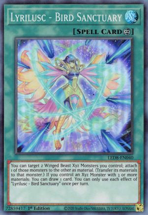 Lyrilusc - Bird Sanctuary (Super Rare) (LED8-EN040) - Legendary Duelists: Synchro Storm 1st Edition
