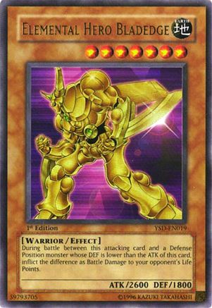 Elemental Hero Bladedge (Ultra Rare) (YSD-EN019) - Starter Deck 2006 1st Edition