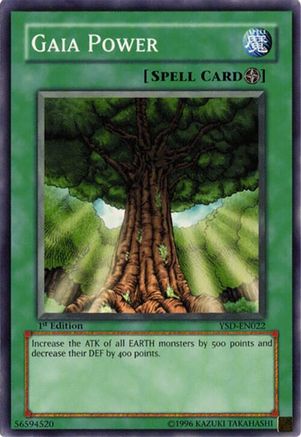 Gaia Power (Common) (YSD-EN022) - Starter Deck 2006 Unlimited