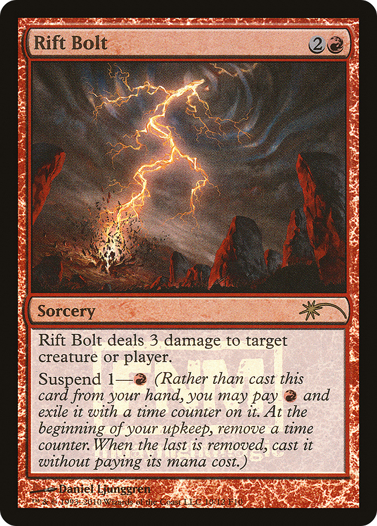 Rift Bolt [Friday Night Magic 2010] Foil