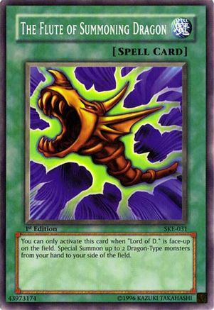 The Flute of Summoning Dragon (Common) (SKE-031) - Starter Deck: Kaiba Evolution 1st Edition