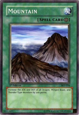 Mountain (Common) (SKE-034) - Starter Deck: Kaiba Evolution 1st Edition