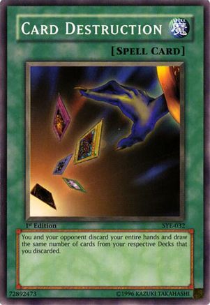 Card Destruction (Common) (SYE-032) - Starter Deck: Yugi Evolution Unlimited