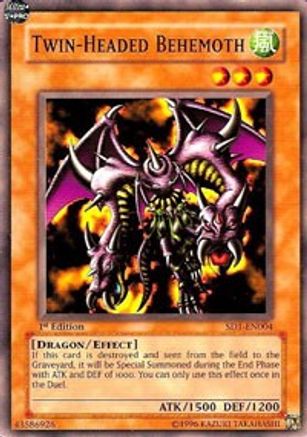 Twin-Headed Behemoth (Common) (SD1-EN004) - Structure Deck: Dragon's Roar Unlimited
