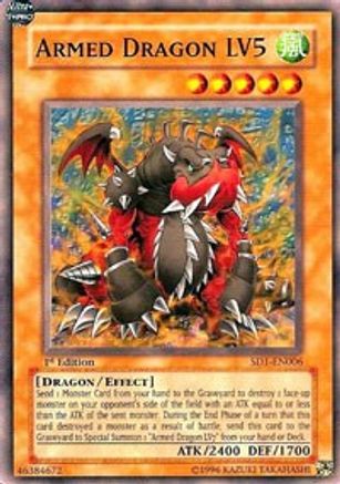 Armed Dragon LV5 (Common) (SD1-EN006) - Structure Deck: Dragon's Roar Unlimited