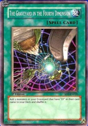The Graveyard in the Fourth Dimension (Common) (SD1-EN020) - Structure Deck: Dragon's Roar 1st Edition