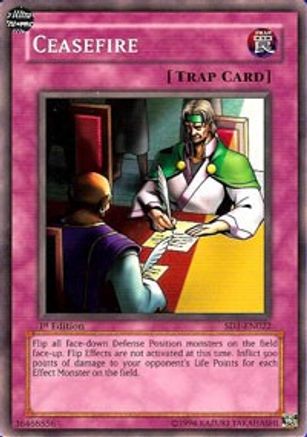 Ceasefire (Common) (SD1-EN022) - Structure Deck: Dragon's Roar Unlimited