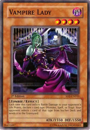 Vampire Lady (Common) (SD2-EN010) - Structure Deck: Zombie Madness Unlimited
