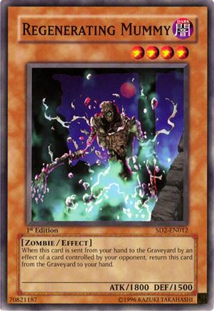 Regenerating Mummy (Common) (SD2-EN012) - Structure Deck: Zombie Madness 1st Edition