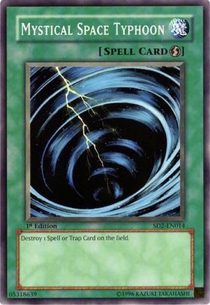 Mystical Space Typhoon (Common) (SD2-EN014) - Structure Deck: Zombie Madness 1st Edition