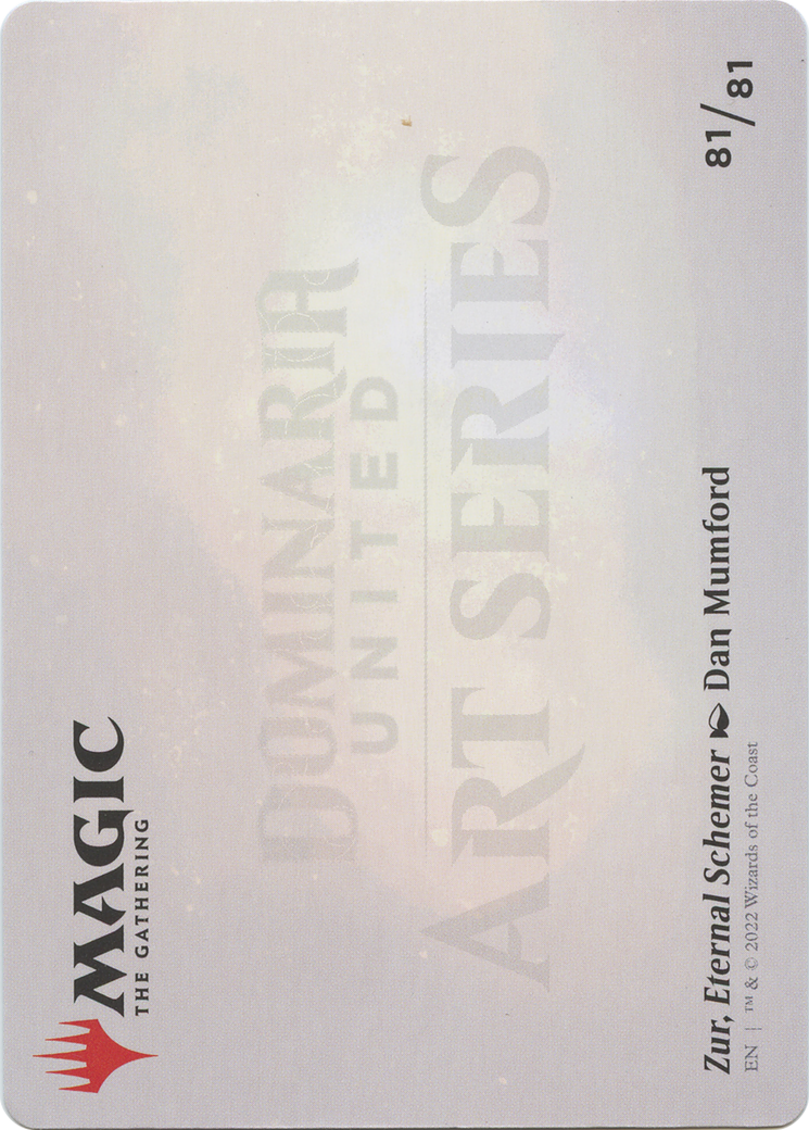 Zur, Eternal Schemer // Zur, Eternal Schemer (ADMU-081) (Borderless) [Dominaria United Art Series] Foil