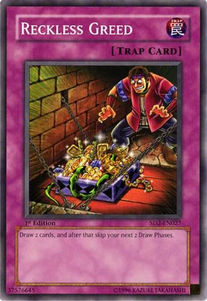 Reckless Greed (Common) (SD2-EN027) - Structure Deck: Zombie Madness Unlimited