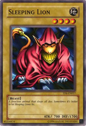 Sleeping Lion (Common) (TP6-EN017) - Tournament Pack 6 Unlimited