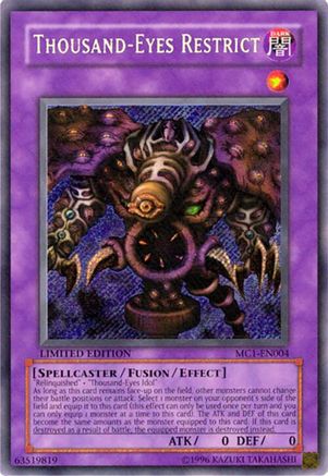 Thousand-Eyes Restrict (Secret Rare) (MC1-EN004) - Master Collection Volume 1 Limited
