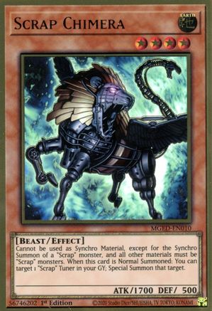 Scrap Chimera (Premium Gold Rare) (MGED-EN010) - Maximum Gold: El Dorado 1st Edition