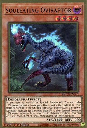 Souleating Oviraptor (Premium Gold Rare) (MGED-EN015) - Maximum Gold: El Dorado 1st Edition