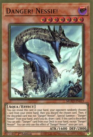 Danger! Nessie! (Premium Gold Rare) (MGED-EN019) - Maximum Gold: El Dorado 1st Edition