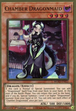 Chamber Dragonmaid (Premium Gold Rare) (MGED-EN022) - Maximum Gold: El Dorado 1st Edition