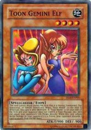 Toon Gemini Elf (Super Rare) (DL6-EN001) - Duelist League Promo Limited