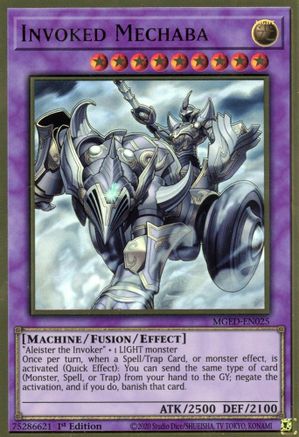 Invoked Mechaba (Premium Gold Rare) (MGED-EN025) - Maximum Gold: El Dorado 1st Edition