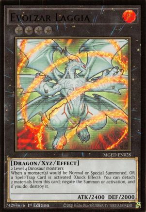 Evolzar Laggia (Premium Gold Rare) (MGED-EN028) - Maximum Gold: El Dorado 1st Edition