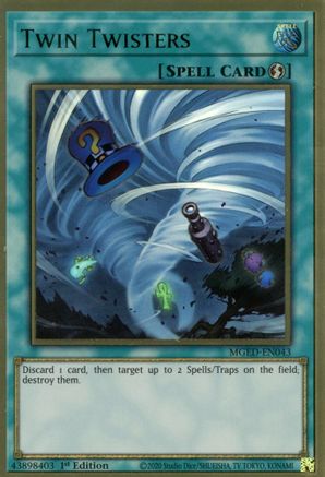 Twin Twisters (Premium Gold Rare) (MGED-EN043) - Maximum Gold: El Dorado 1st Edition