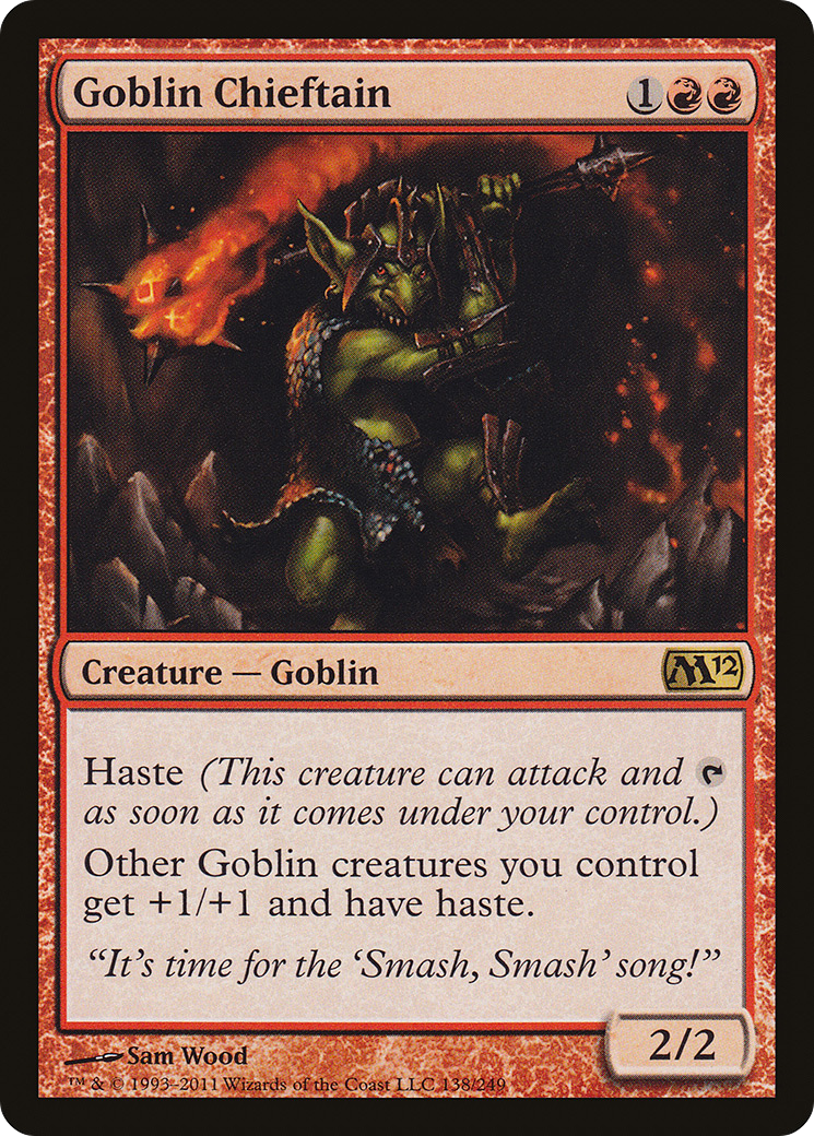 Goblin Chieftain (M12-138) [Magic 2012] Foil