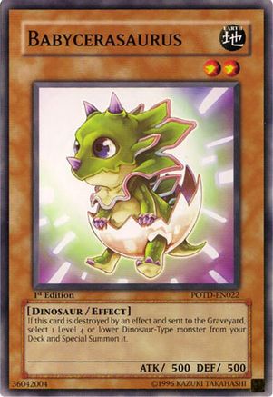 Babycerasaurus (Common) (POTD-EN022) - Power of the Duelist 1st Edition