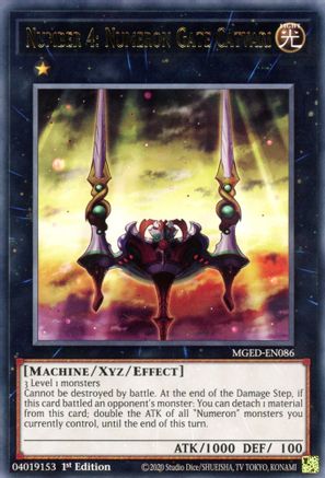Number 4: Numeron Gate Catvari (Rare) (MGED-EN086) - Maximum Gold: El Dorado 1st Edition