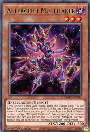 Altergeist Multifaker (Rare) (MGED-EN095) - Maximum Gold: El Dorado 1st Edition