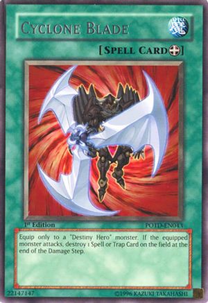 Cyclone Blade (Rare) (POTD-EN043) - Power of the Duelist 1st Edition
