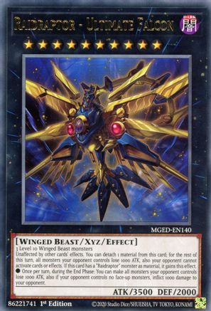Raidraptor - Ultimate Falcon (Rare) (MGED-EN140) - Maximum Gold: El Dorado 1st Edition