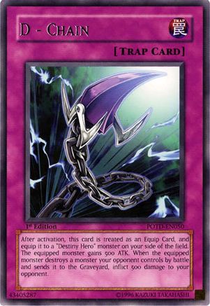 D - Chain (Rare) (POTD-EN050) - Power of the Duelist Unlimited