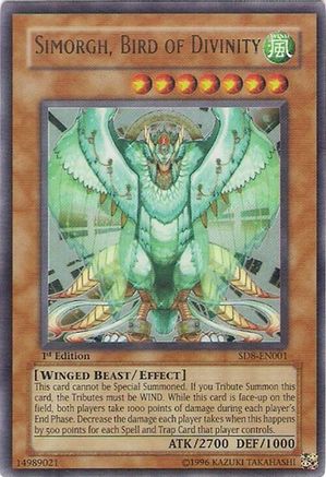 Simorgh, Bird of Divinity (Ultra Rare) (SD8-EN001) - Structure Deck: Lord of the Storm Unlimited