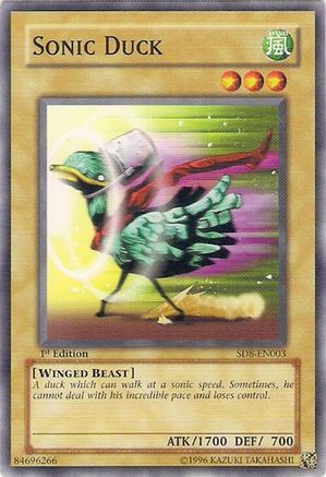 Sonic Duck (Common) (SD8-EN003) - Structure Deck: Lord of the Storm Unlimited