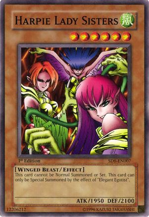 Harpie Lady Sisters (Common) (SD8-EN007) - Structure Deck: Lord of the Storm 1st Edition
