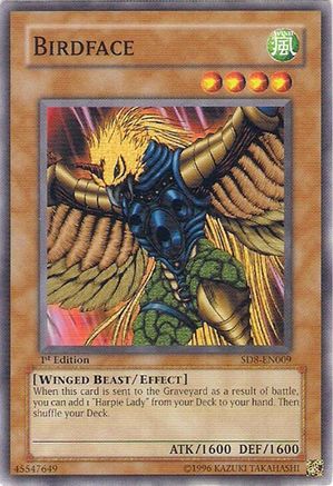 Birdface (Common) (SD8-EN009) - Structure Deck: Lord of the Storm 1st Edition