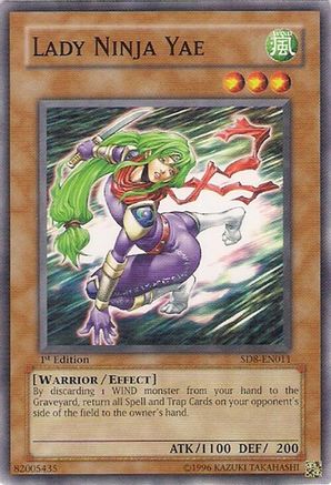 Lady Ninja Yae (Common) (SD8-EN011) - Structure Deck: Lord of the Storm 1st Edition