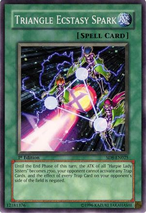 Triangle Ecstasy Spark (Common) (SD8-EN025) - Structure Deck: Lord of the Storm 1st Edition