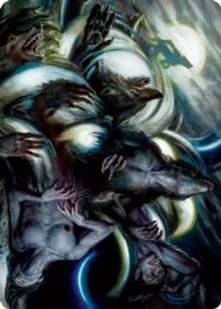 Lunar Rejection Art Card (ASVOW-023) [Art Series: Innistrad: Crimson Vow]