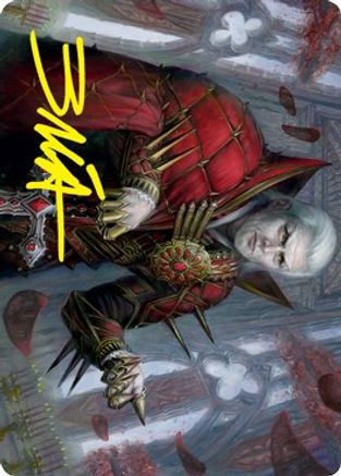 Edgar, Charmed Groom (59/81) Art Card (Gold-Stamped Signature) (ASVOW-059) [Art Series: Innistrad: Crimson Vow]