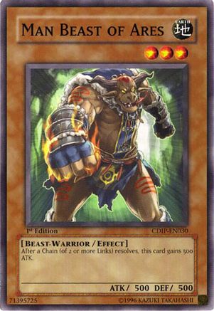 Man Beast of Ares (Common) (CDIP-EN030) - Cyberdark Impact 1st Edition