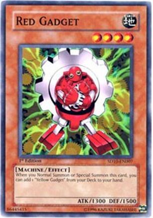 Red Gadget (Common) (SD10-EN007) - Structure Deck: Machine Re-Volt Unlimited