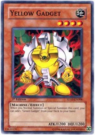 Yellow Gadget (Common) (SD10-EN008) - Structure Deck: Machine Re-Volt 1st Edition