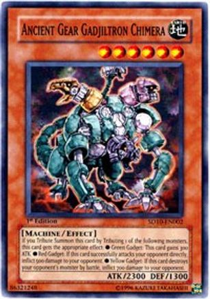 Ancient Gear Gadjiltron Chimera (Common) (SD10-EN002) - Structure Deck: Machine Re-Volt Unlimited